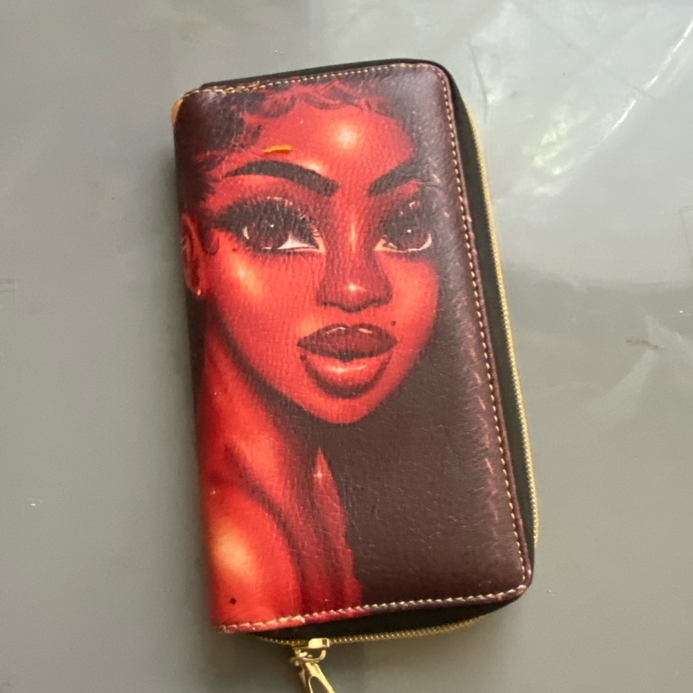 Gorgeous Black woman wallet
